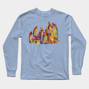 CASTLE HOUSE || WATERCOLOR Long Sleeve T-Shirt